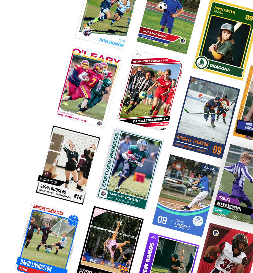 Collection of custom trading cards